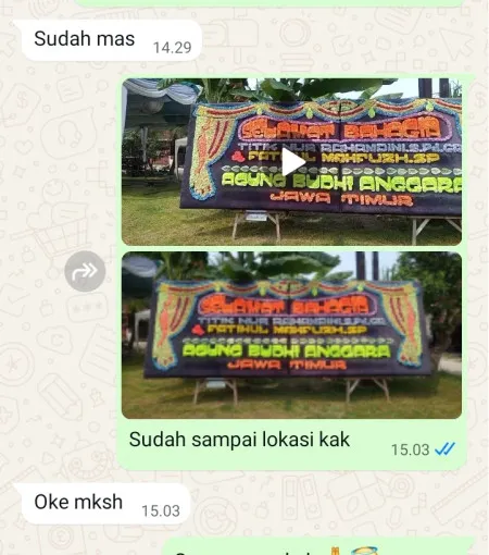 Pengiriman Papan Bunga Sindangsari Bojong